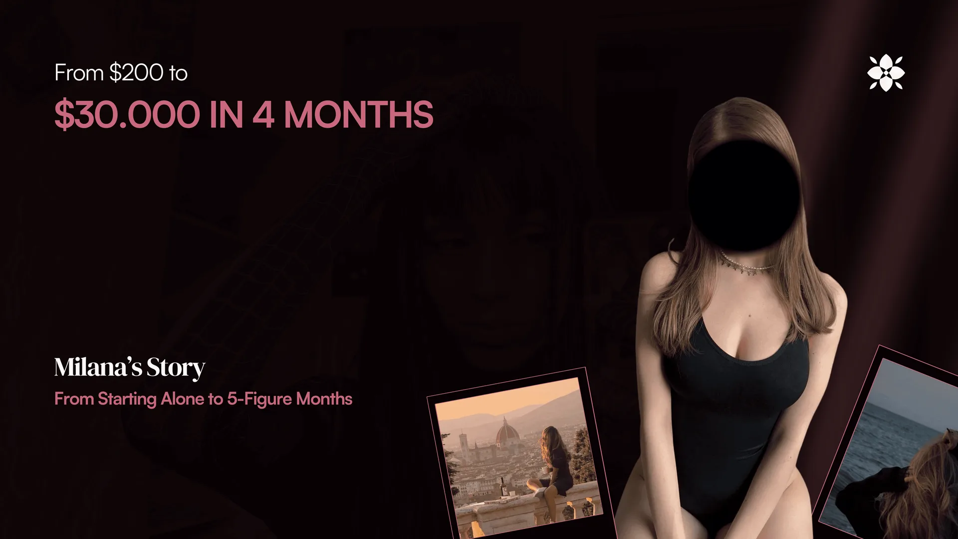 Milana’s case study video: from $200 to $30K per month in 4 months with Modellaire